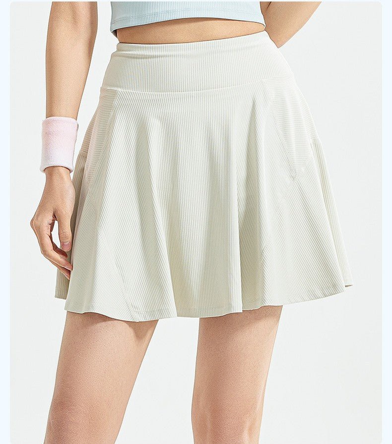 2 - in - 1 High - Waist Tennis Skirt | Breathable & Anti - Chafing Sports Skirt – Ceecile - Women's Activewear by Ceecile